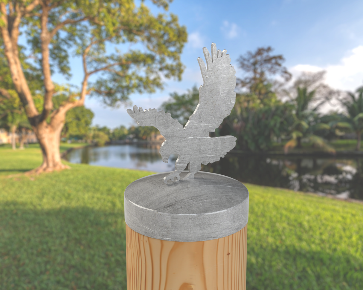 Eagle, Round Post Cap (4x4 Round Post Size) - Madison Iron and Wood