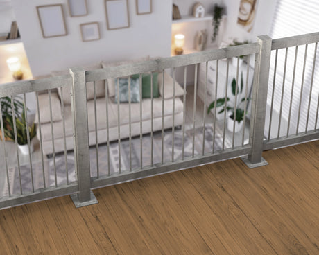 80"x30" - Round Spindle Railing Panel Insert - Madison Iron and Wood