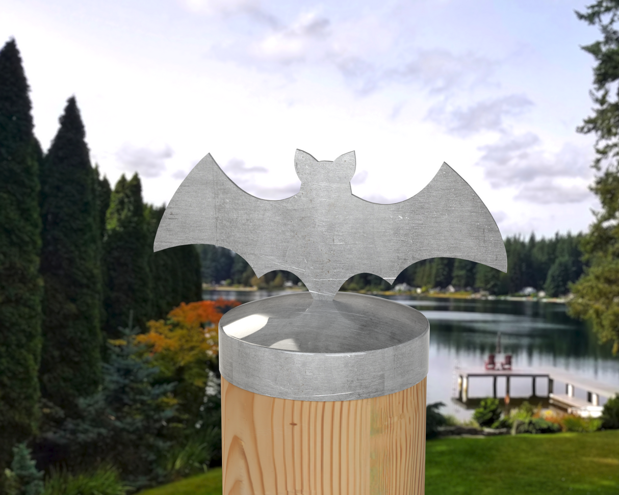 Bat, Round Post Cap (4x4 Round Post Size) - Madison Iron and Wood
