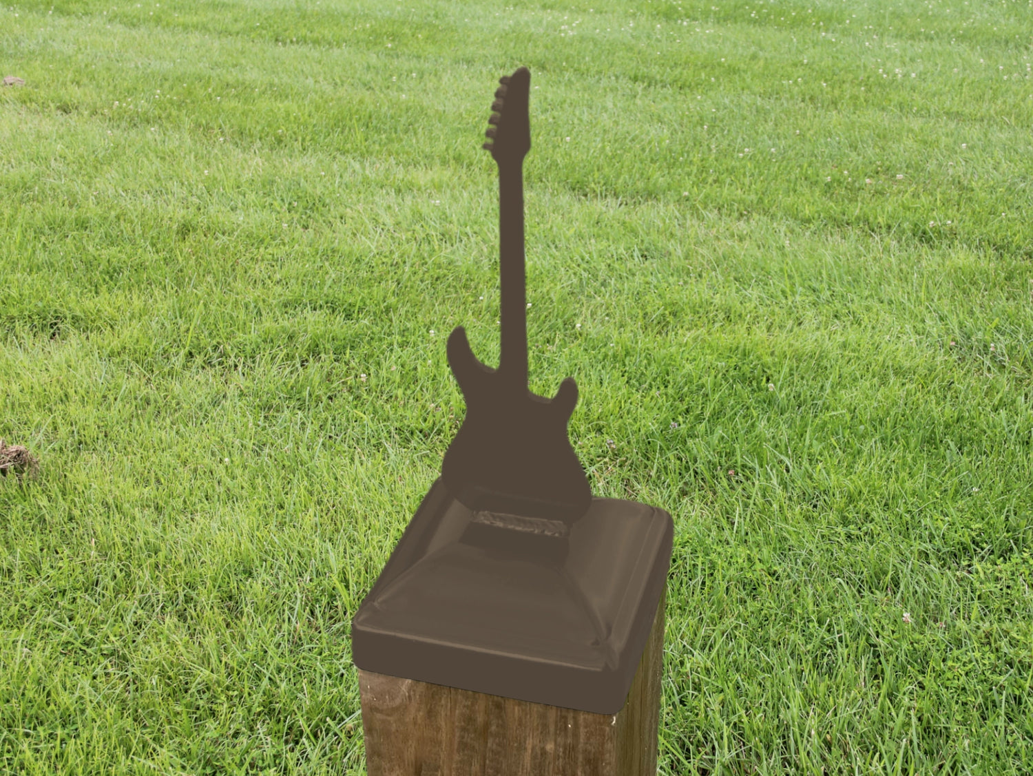6X6 Guitar - Electric Post Cap (5.5 x 5.5 Post Size) - Madison Iron and Wood