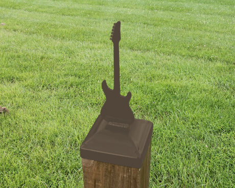 6X6 Guitar - Electric Post Cap (5.5 x 5.5 Post Size) - Madison Iron and Wood