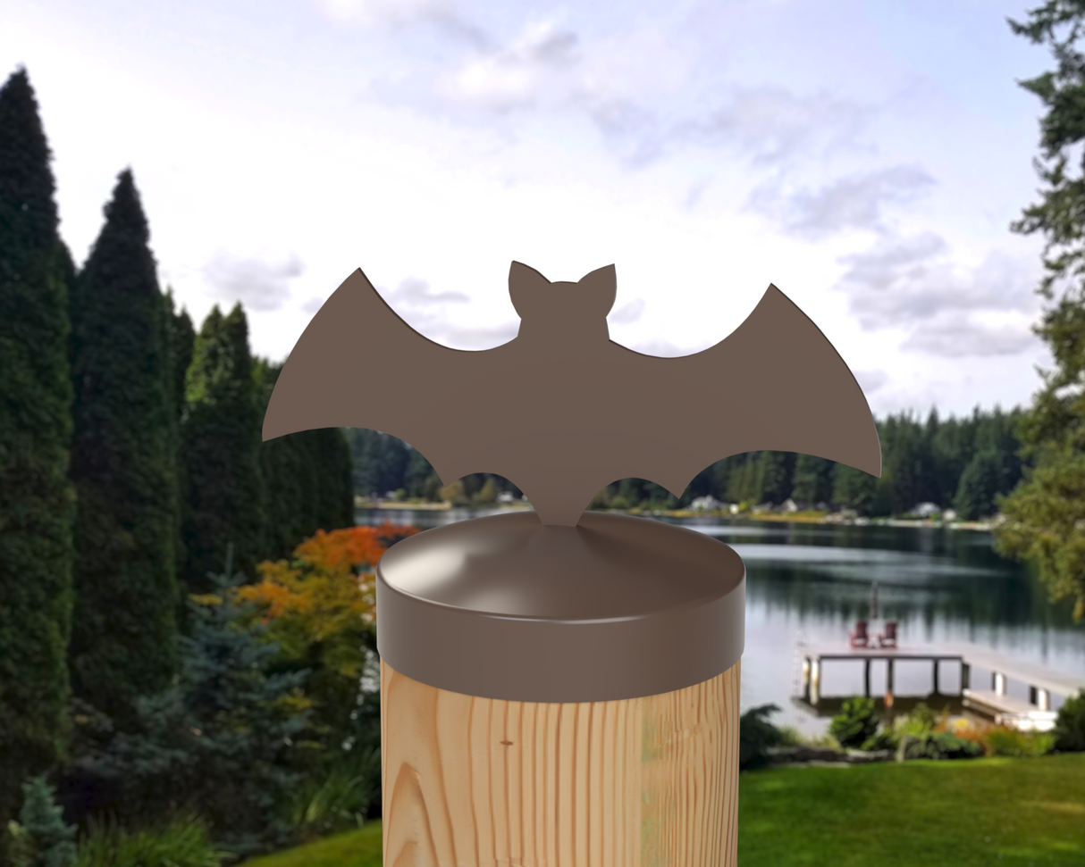 Bat, Round Post Cap (4x4 Round Post Size) - Madison Iron and Wood