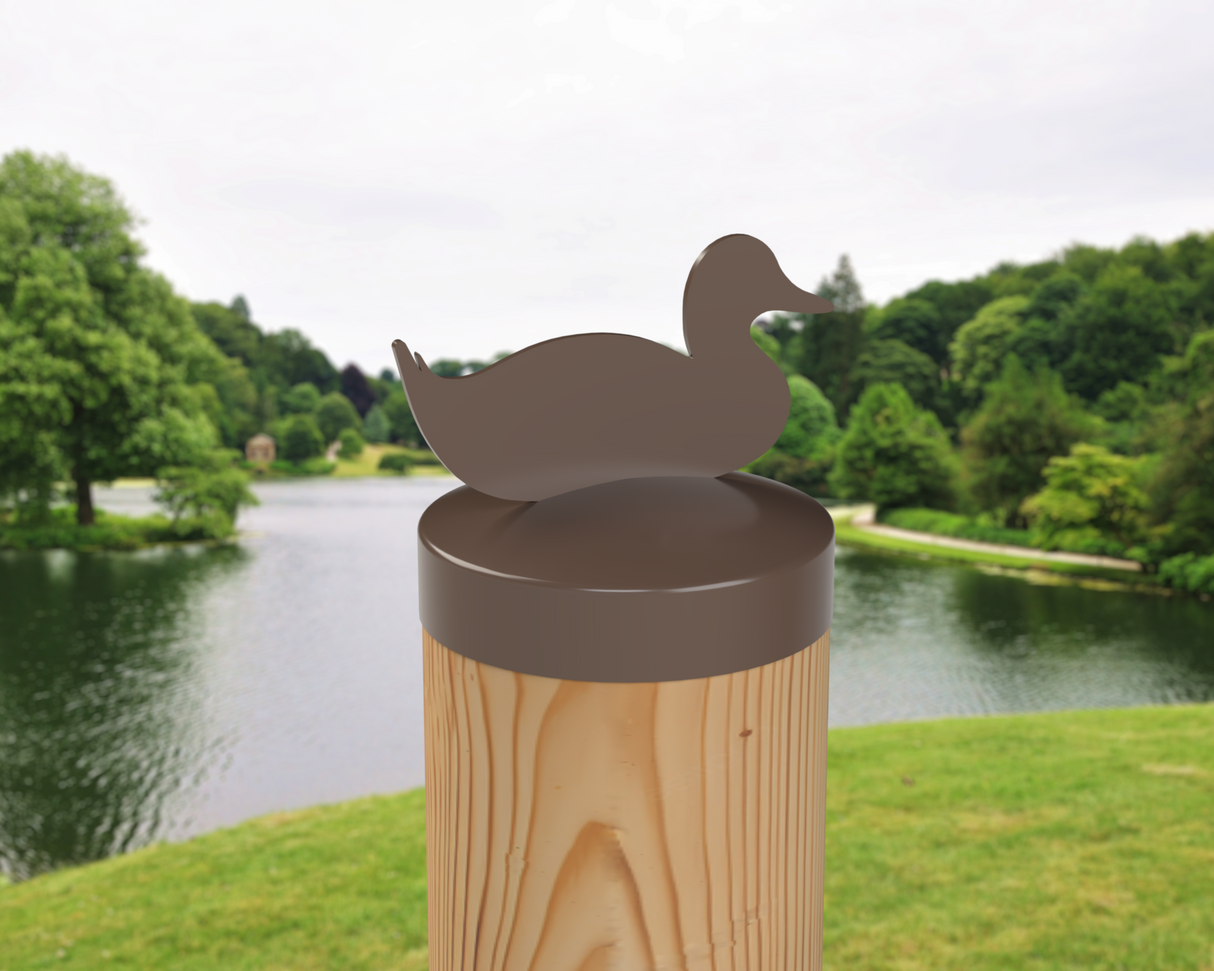 Duck, Round Post Cap (4x4 Round Post Size) - Madison Iron and Wood