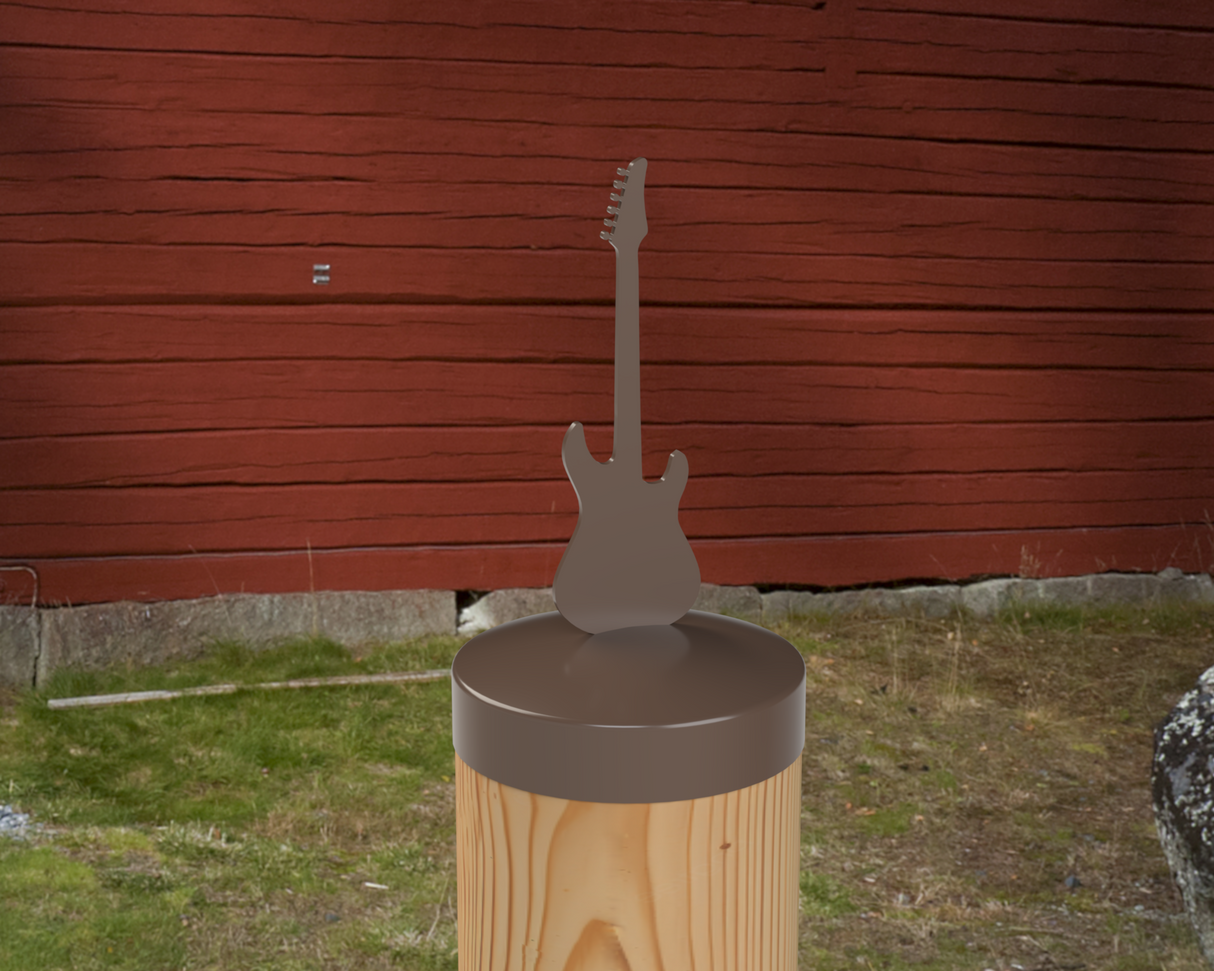 Guitar, Round Post Cap (4x4 Round Post Size) - Madison Iron and Wood