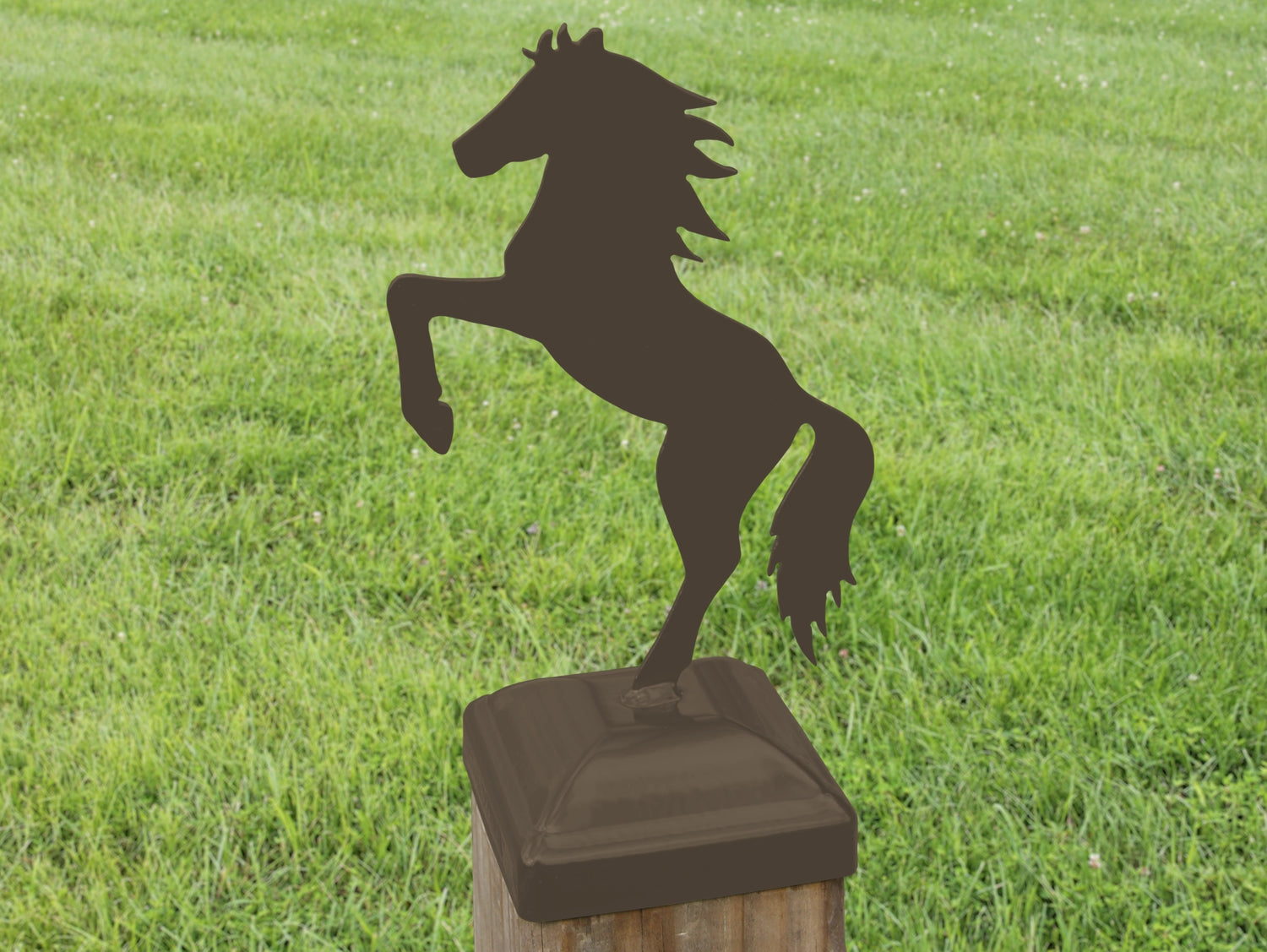 6X6 Horse Post Cap (5.5 x 5.5 Post Size) - Madison Iron and Wood
