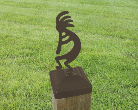 6X6 Kokopelli Post Cap (5.5 x 5.5 Post Size) - Madison Iron and Wood