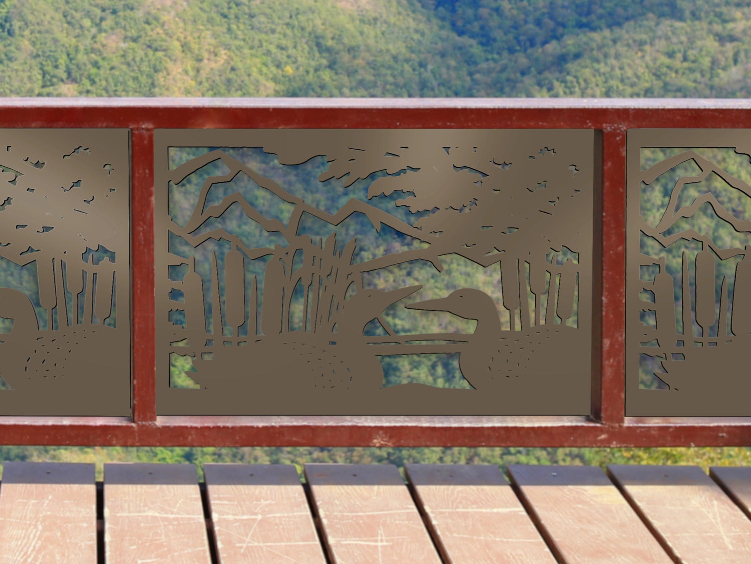 80"x30" - Duck Pond Fence/Gate Panel Insert - Madison Iron and Wood
