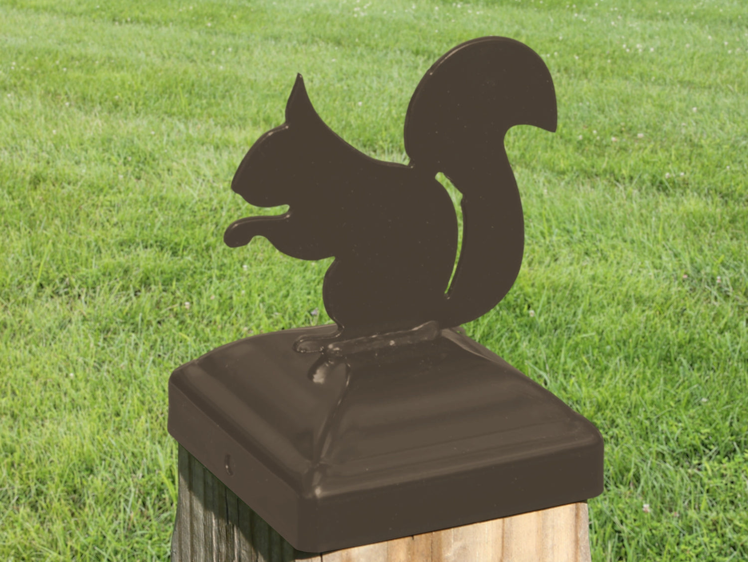 4X4 Squirrel Post Cap (Fits 3.5 x 3.5 Post Size) - Madison Iron and Wood