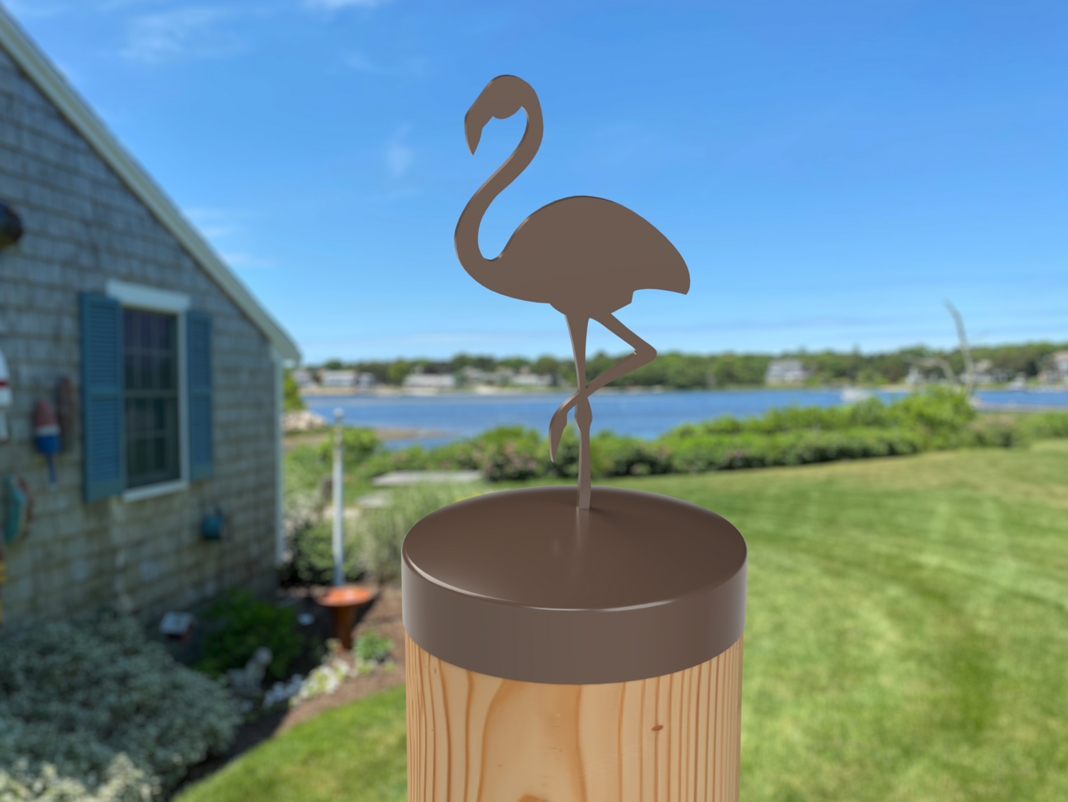 Flamingo, Round Post Cap (4x4 Round Post Size) - Madison Iron and Wood
