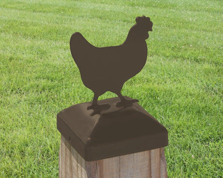 6X6 Chicken Post Cap (5.5 x 5.5 Post Size) - Madison Iron and Wood