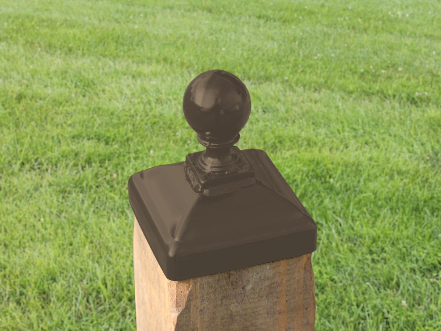 4x4 Cannonball Post Cap (3.5 x 3.5 Post Size) - Madison Iron and Wood