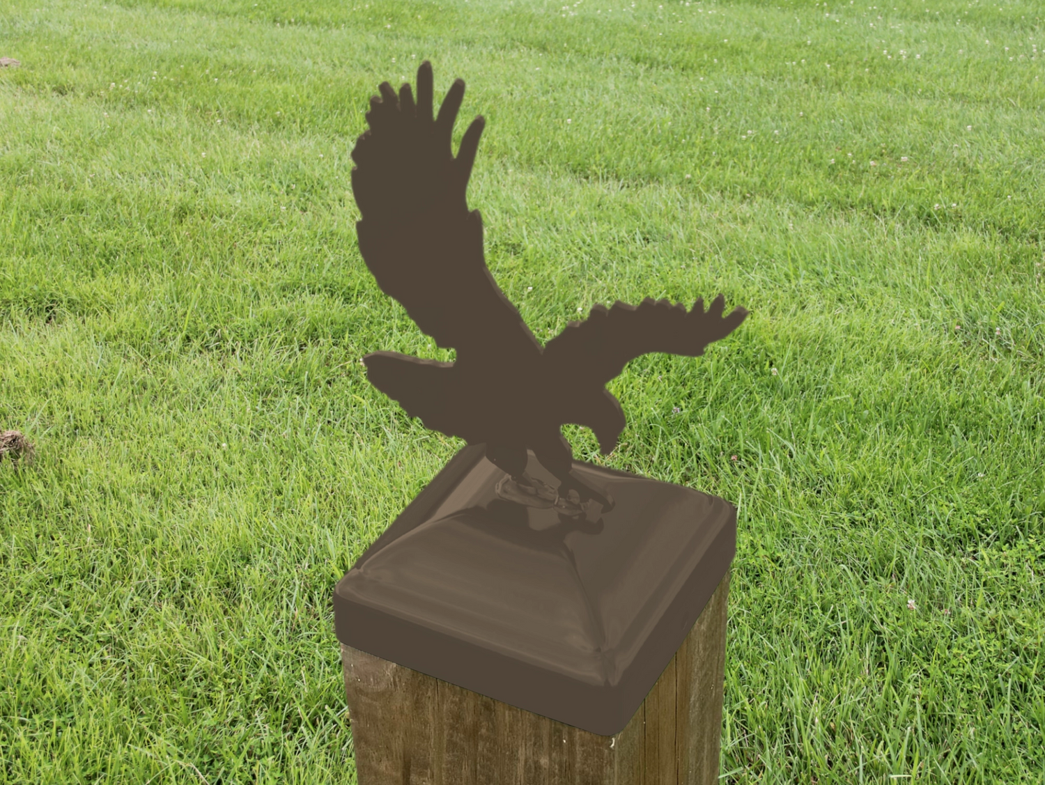6X6 Eagle Post Cap (5.5 x 5.5 Post Size) - Madison Iron and Wood