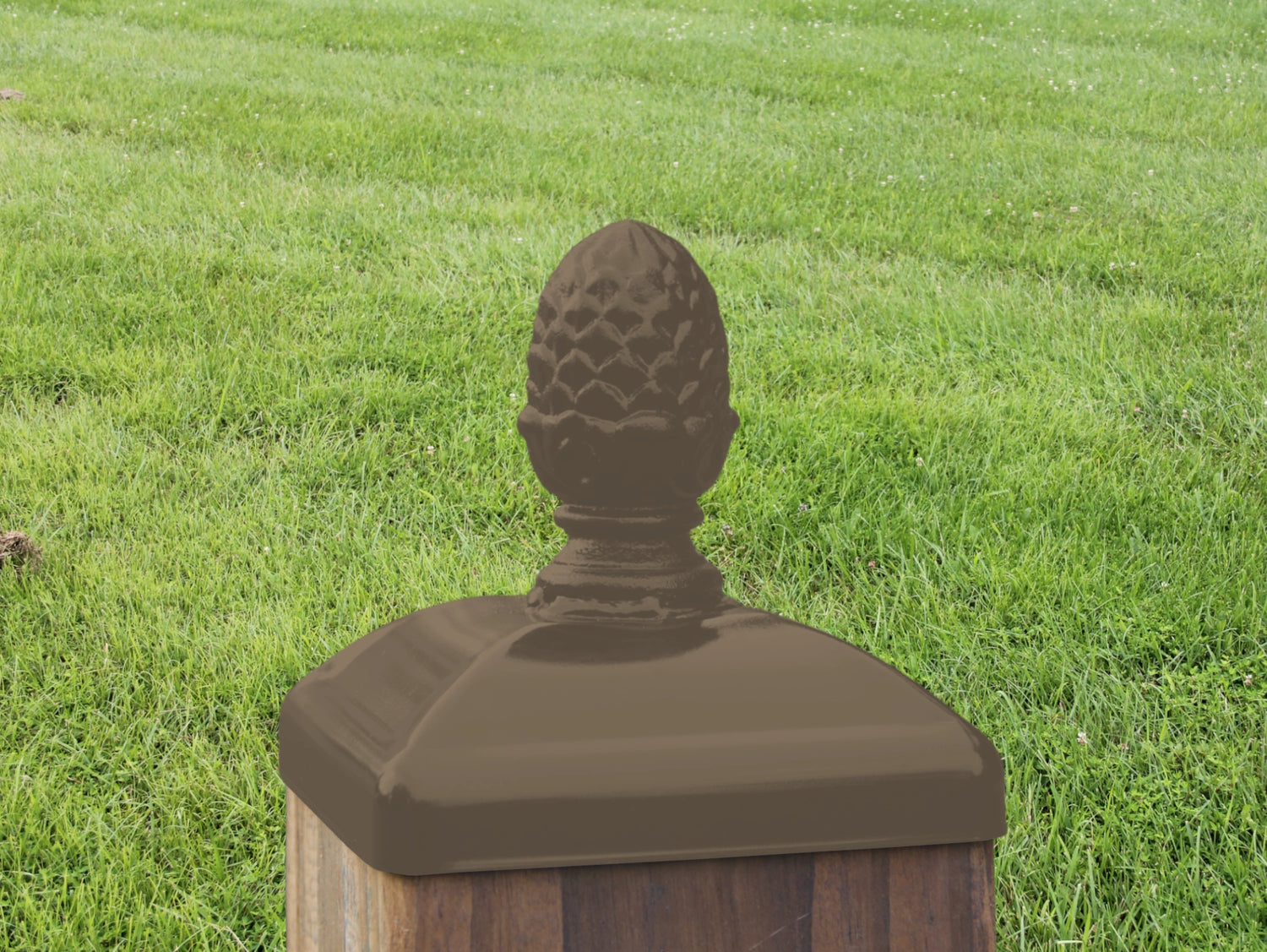 6x6 Large Pineapple Post Cap (5.5 x 5.5 Post Size) - Madison Iron and Wood