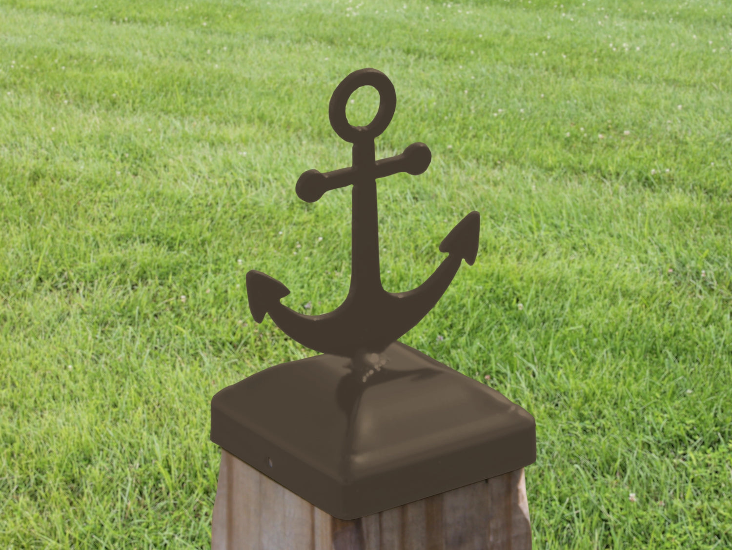 6X6 Anchor Post Cap (5.5 x 5.5 Post Size) - Madison Iron and Wood