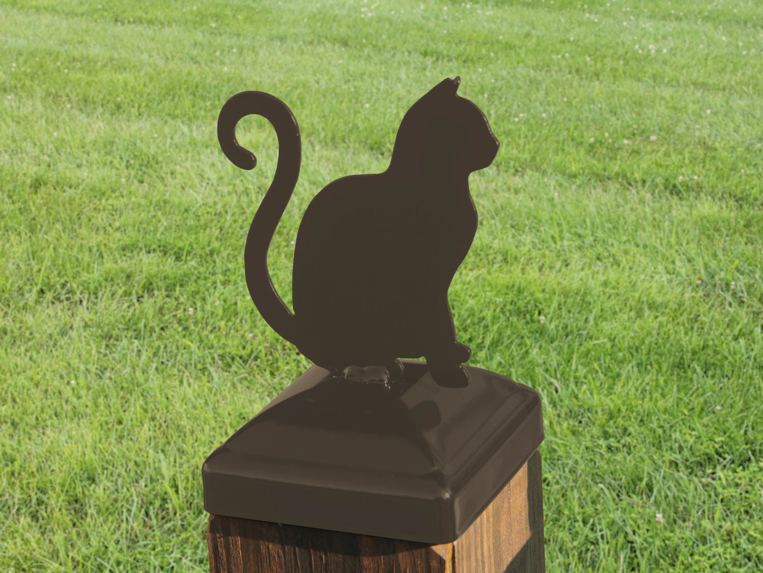 6X6 Cat Post Cap (5.5 x 5.5 Post Size) - Madison Iron and Wood