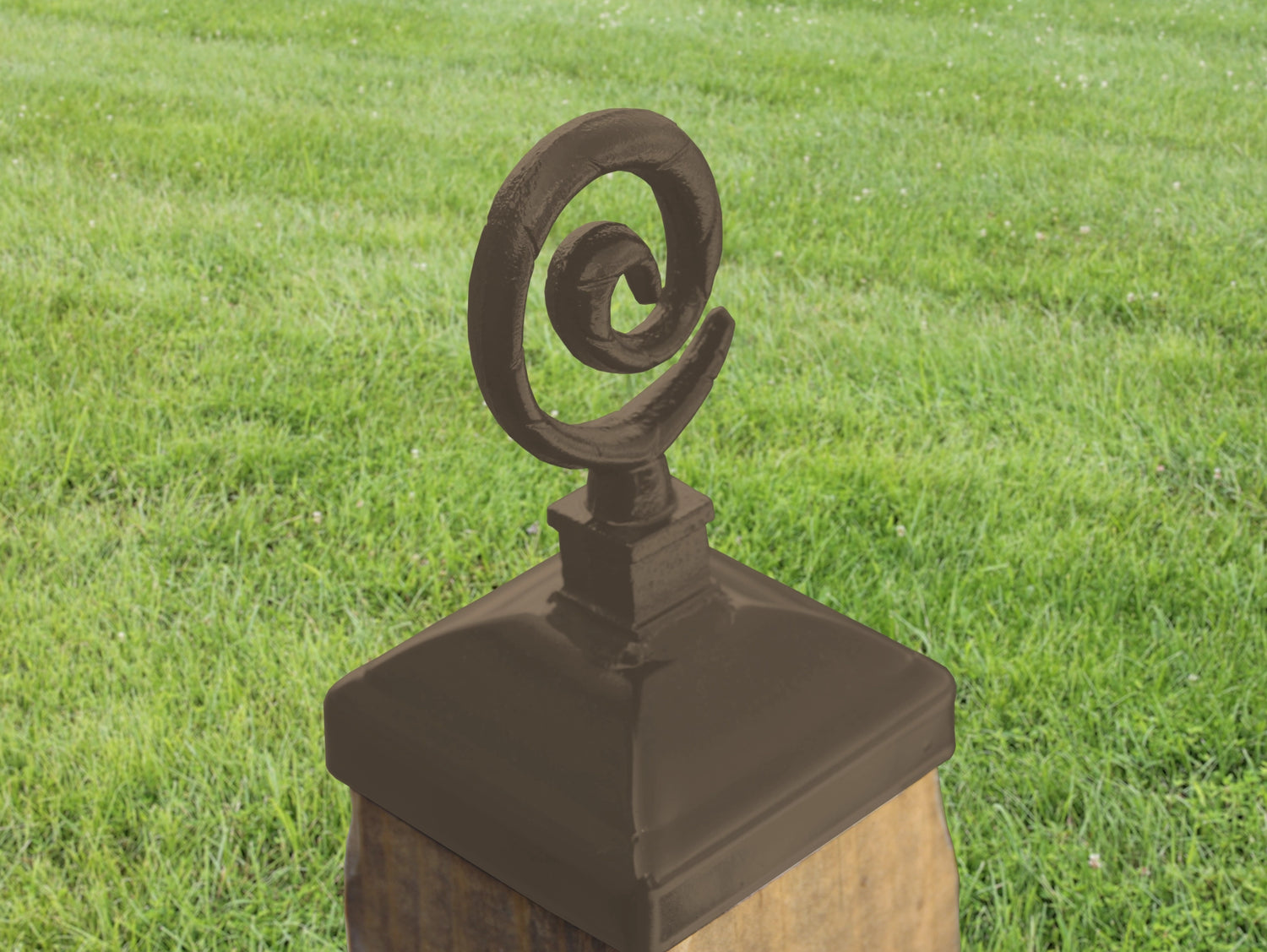 4x4 Spiral Post Cap (3.5 x 3.5 Post Size) - Madison Iron and Wood