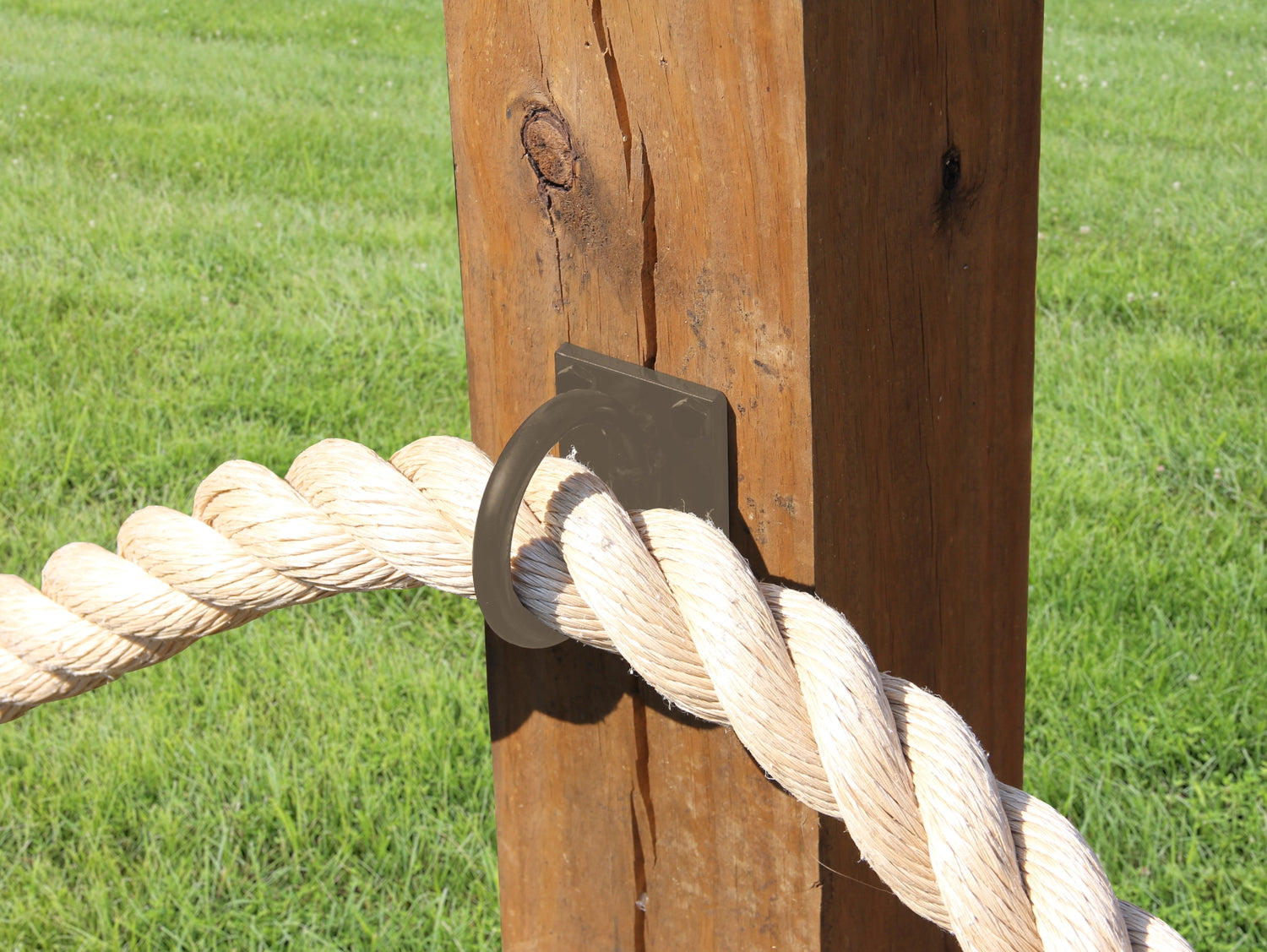 Heavy Duty Nautical Rope Ring, Light Strand Holder, Fence Rings (3 sizes available) - Madison Iron and Wood