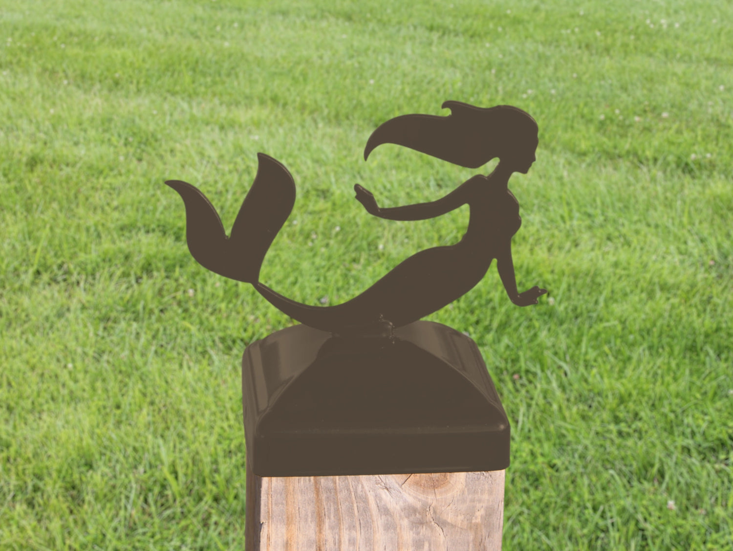 6X6 Mermaid Post Cap (5.5 x 5.5 Post Size) - Madison Iron and Wood