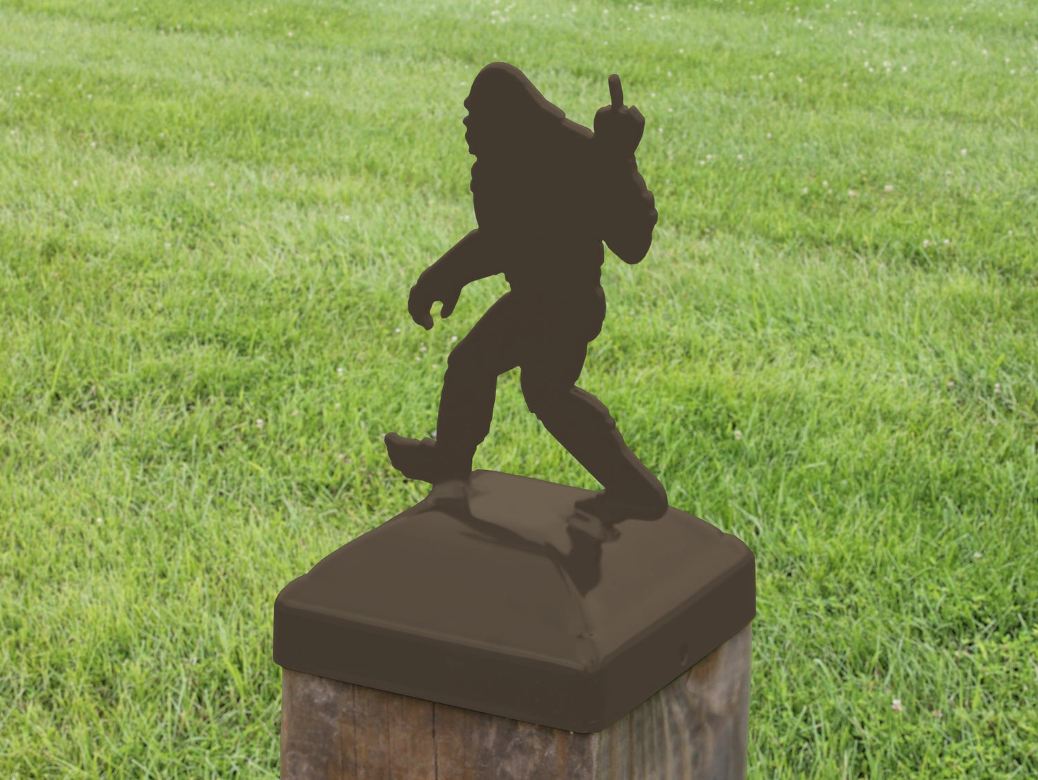 6X6 Bigfoot Middle Finger Post Cap (5.5 x 5.5 Post Size) - Madison Iron and Wood