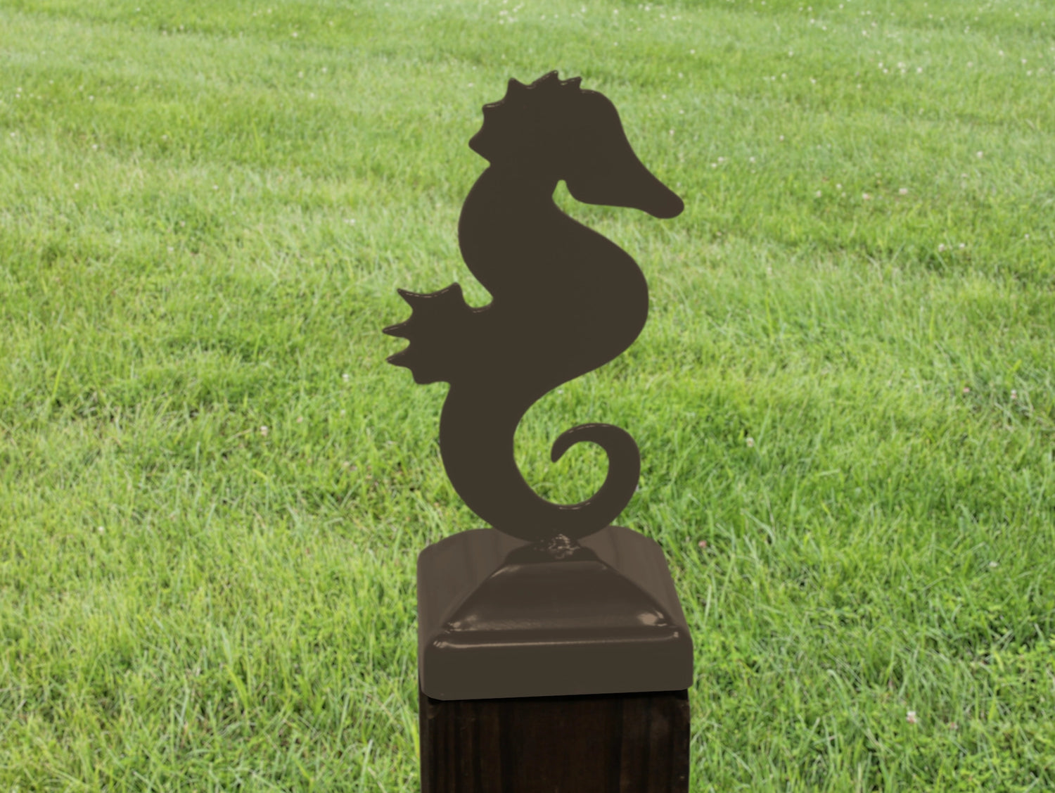 6X6 Seahorse Post Cap (5.5 x 5.5 Post Size) - Madison Iron and Wood