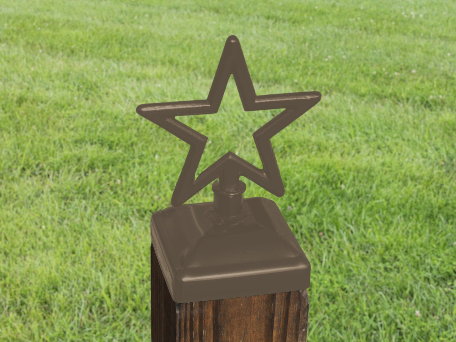 4x4 Star Post Cap (3.5 x 3.5 Post Size) - Madison Iron and Wood