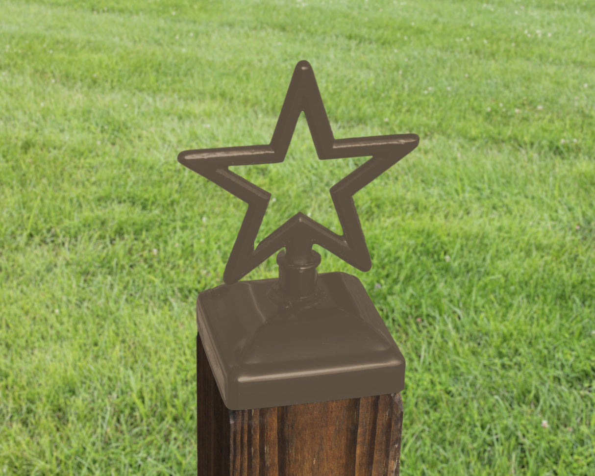 4x4 Star Post Cap (3.5 x 3.5 Post Size) - Madison Iron and Wood