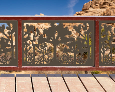 80"x30" - Joshua Tree National Park Fence/Gate Panel Insert - Madison Iron and Wood