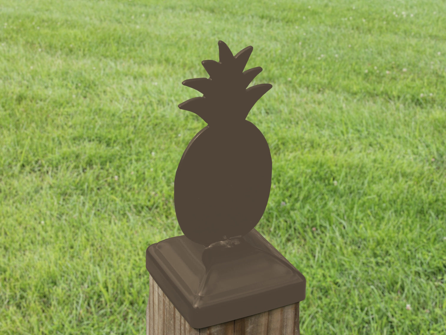 4x4 Pineapple Post Cap (Fits 3.5 x 3.5 Post Size) - Madison Iron and Wood