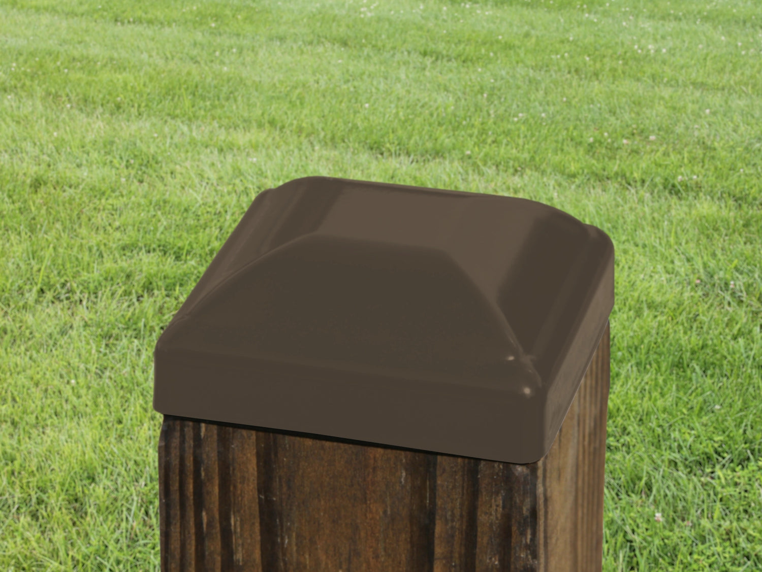 True 4x4 Heavy Duty Domed Steel Post Cap - Madison Iron and Wood