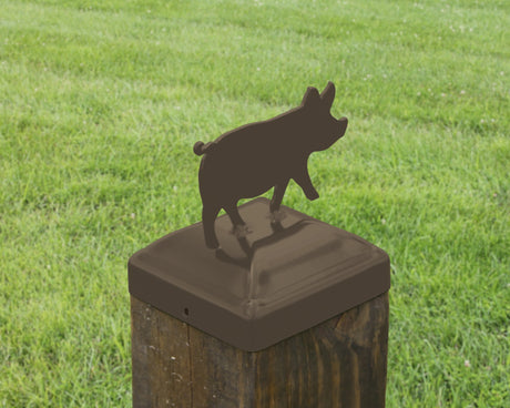 6X6 Pig Post Cap (5.5 x 5.5 Post Size) - Madison Iron and Wood