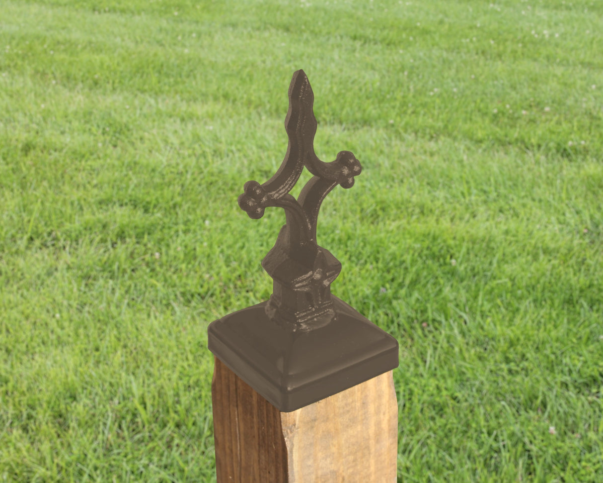 4x4 Open Cross Post Cap (3.5 x 3.5 Post Size) - Madison Iron and Wood