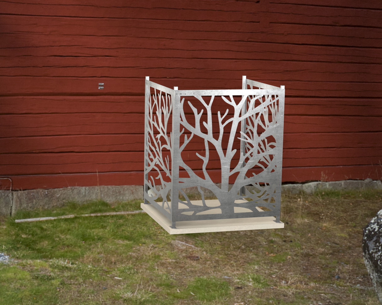 Bare Tree Design AC Unit Cover - Multiple Sizes - Madison Iron and Wood