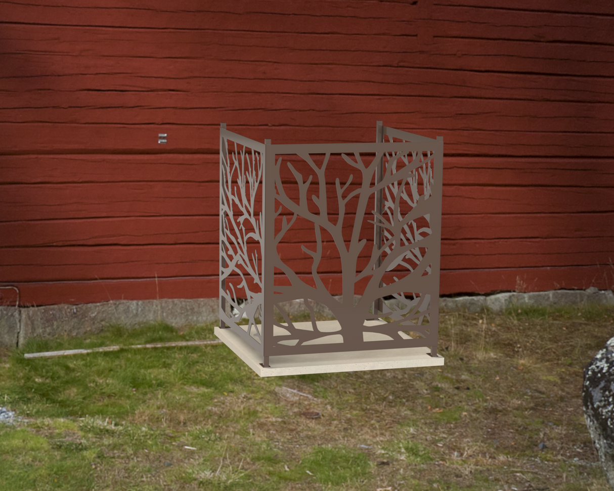Bare Tree Design AC Unit Cover - Multiple Sizes - Madison Iron and Wood