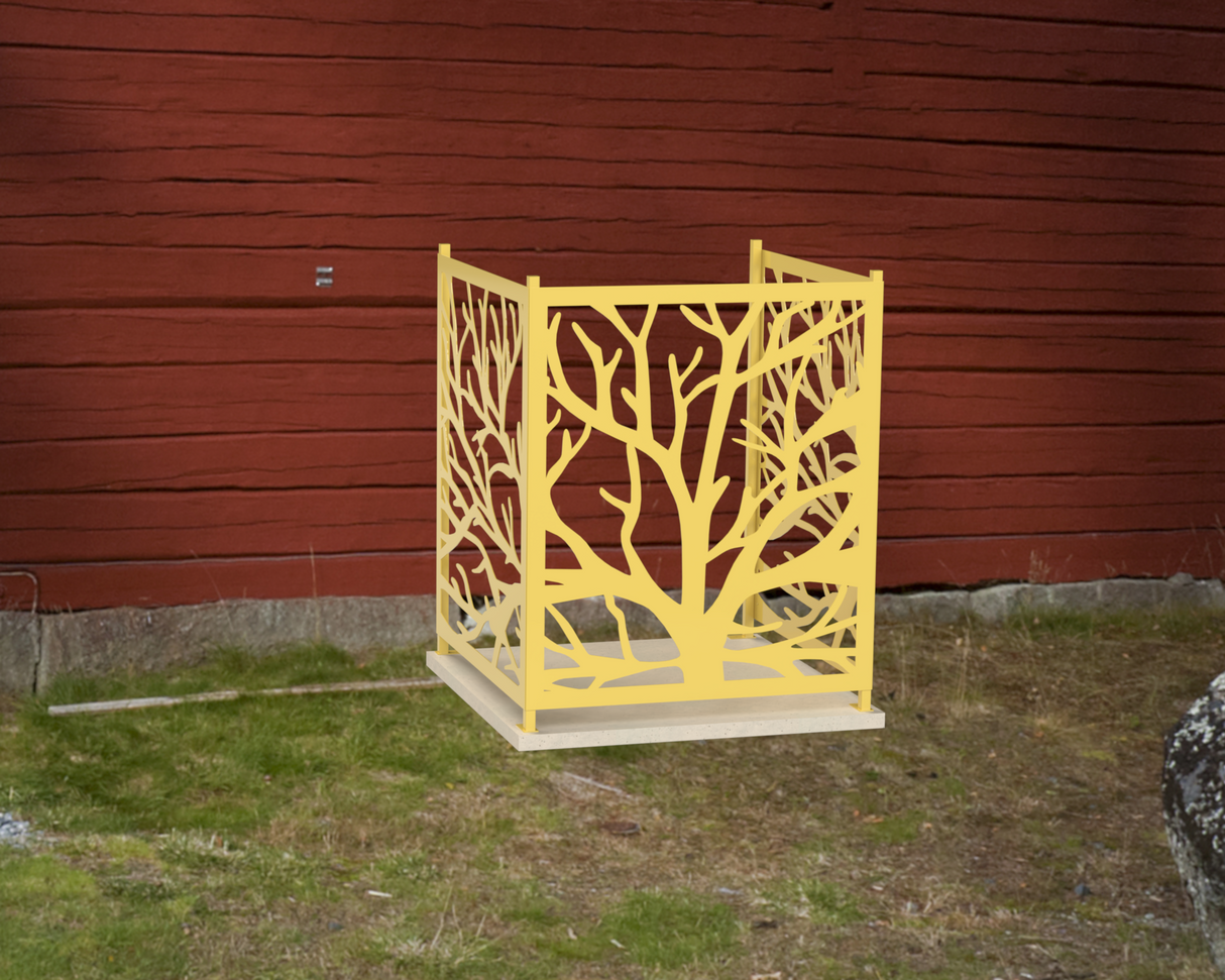 Bare Tree Design AC Unit Cover - Multiple Sizes - Madison Iron and Wood
