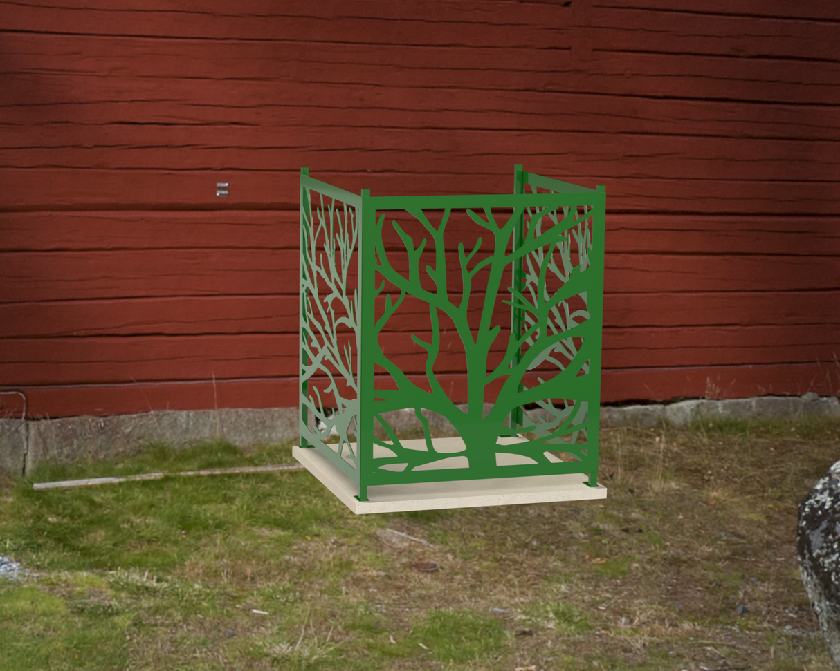Bare Tree Design AC Unit Cover - Multiple Sizes - Madison Iron and Wood