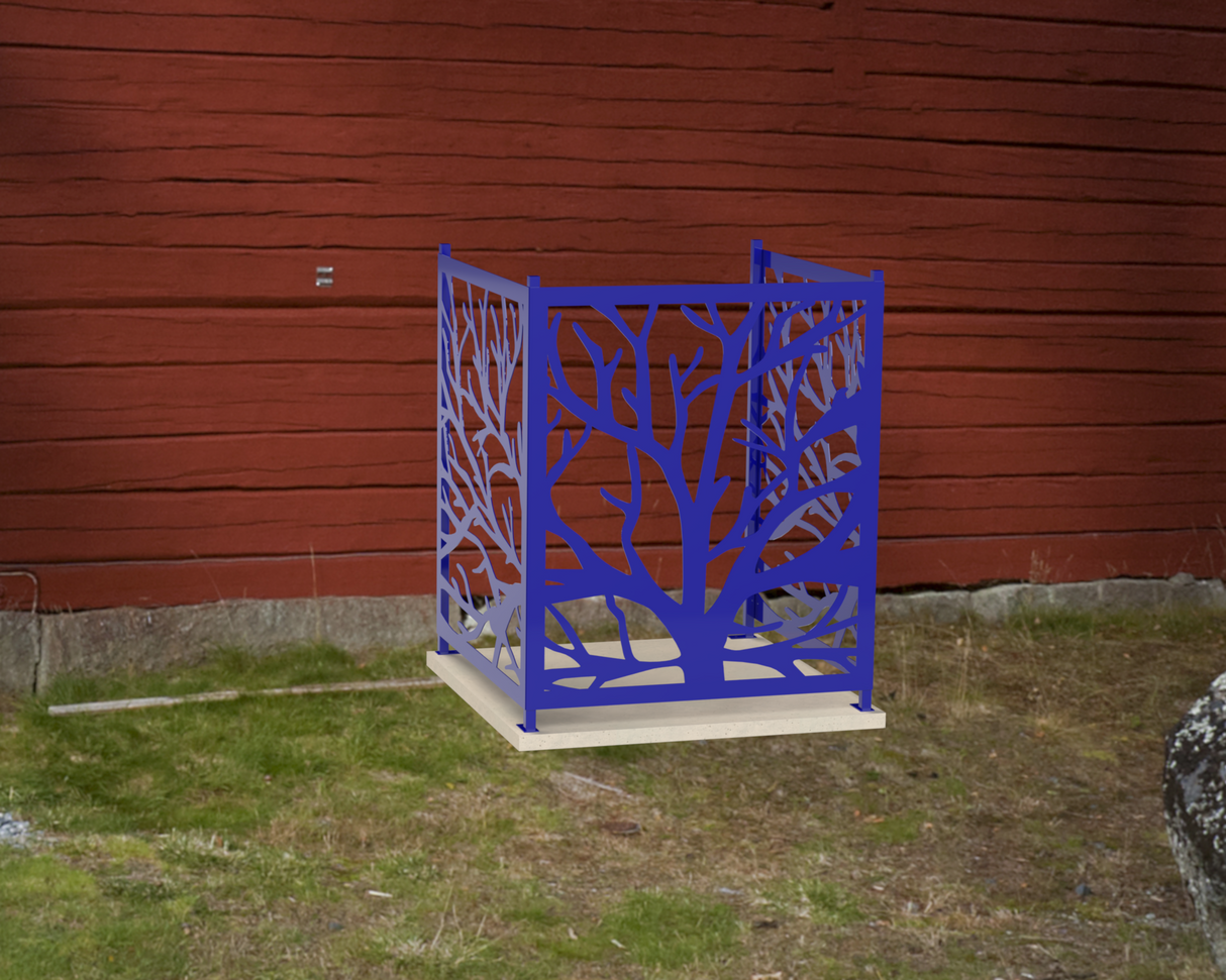 Bare Tree Design AC Unit Cover - Multiple Sizes - Madison Iron and Wood