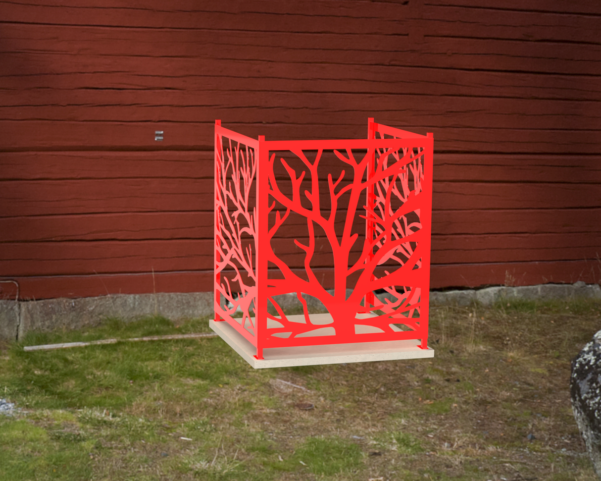 Bare Tree Design AC Unit Cover - Multiple Sizes - Madison Iron and Wood