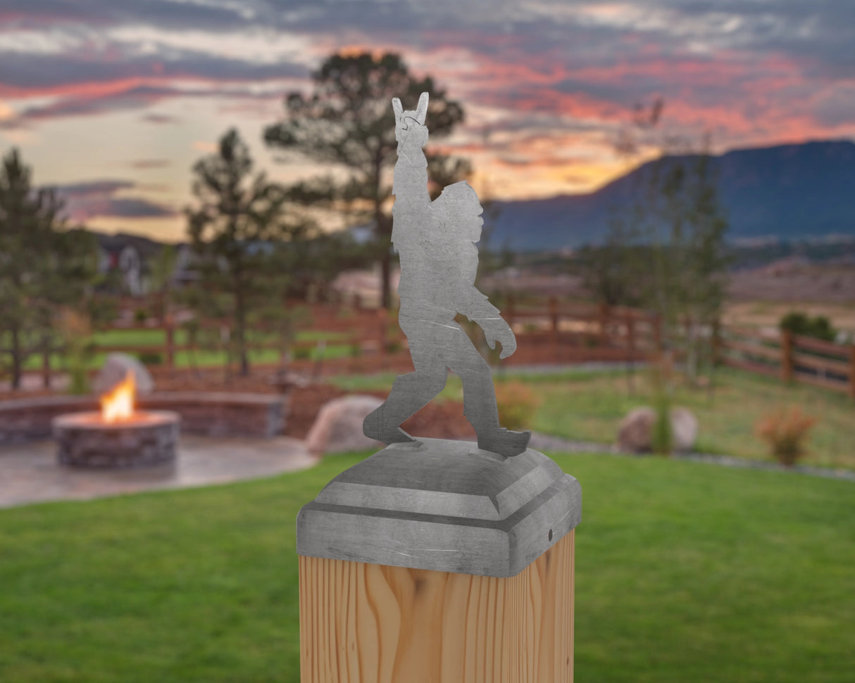 Bigfoot Rock and Roll Post Cap (Multiple Post Sizes Available) - Madison Iron and Wood
