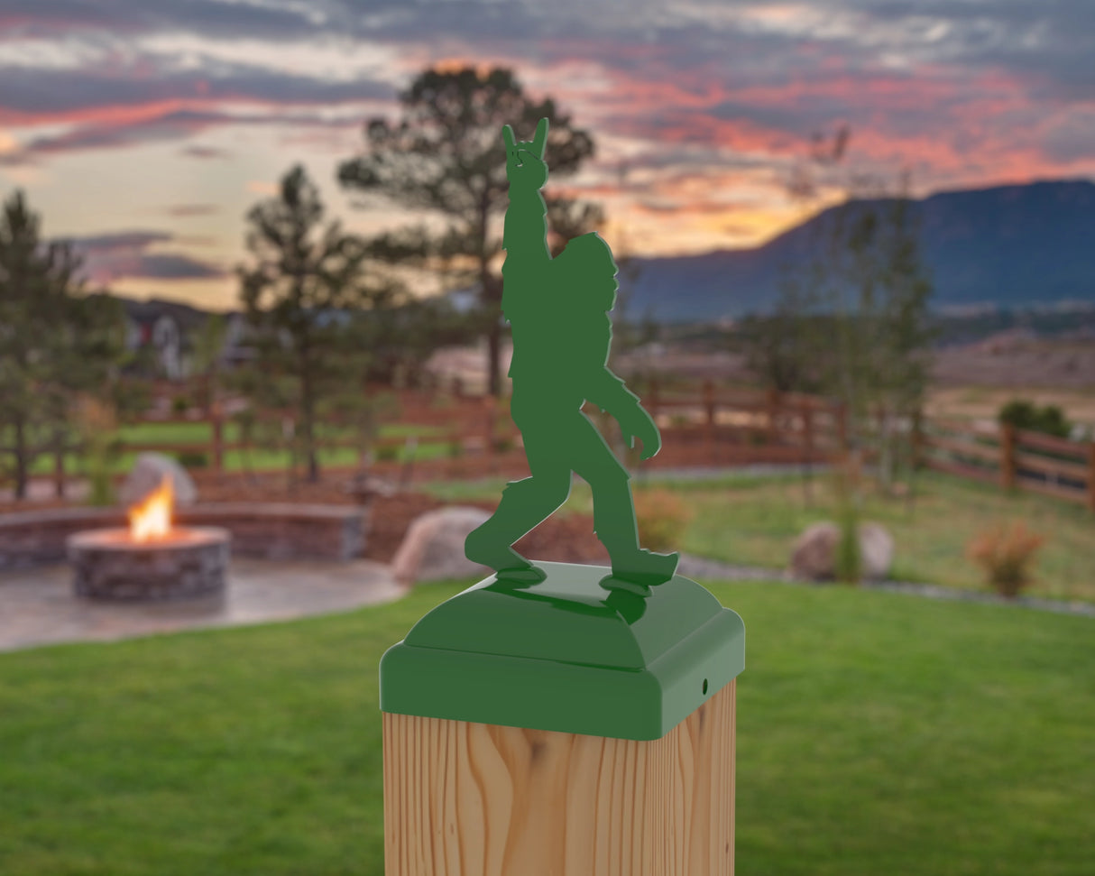 Bigfoot Rock and Roll Post Cap (Multiple Post Sizes Available) - Madison Iron and Wood