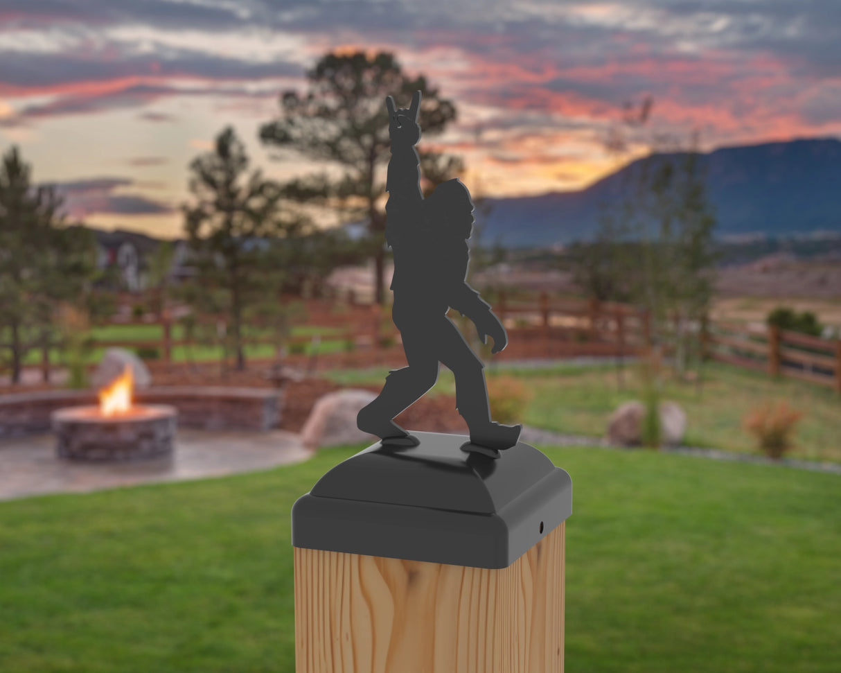 Bigfoot Rock and Roll Post Cap (Multiple Post Sizes Available) - Madison Iron and Wood