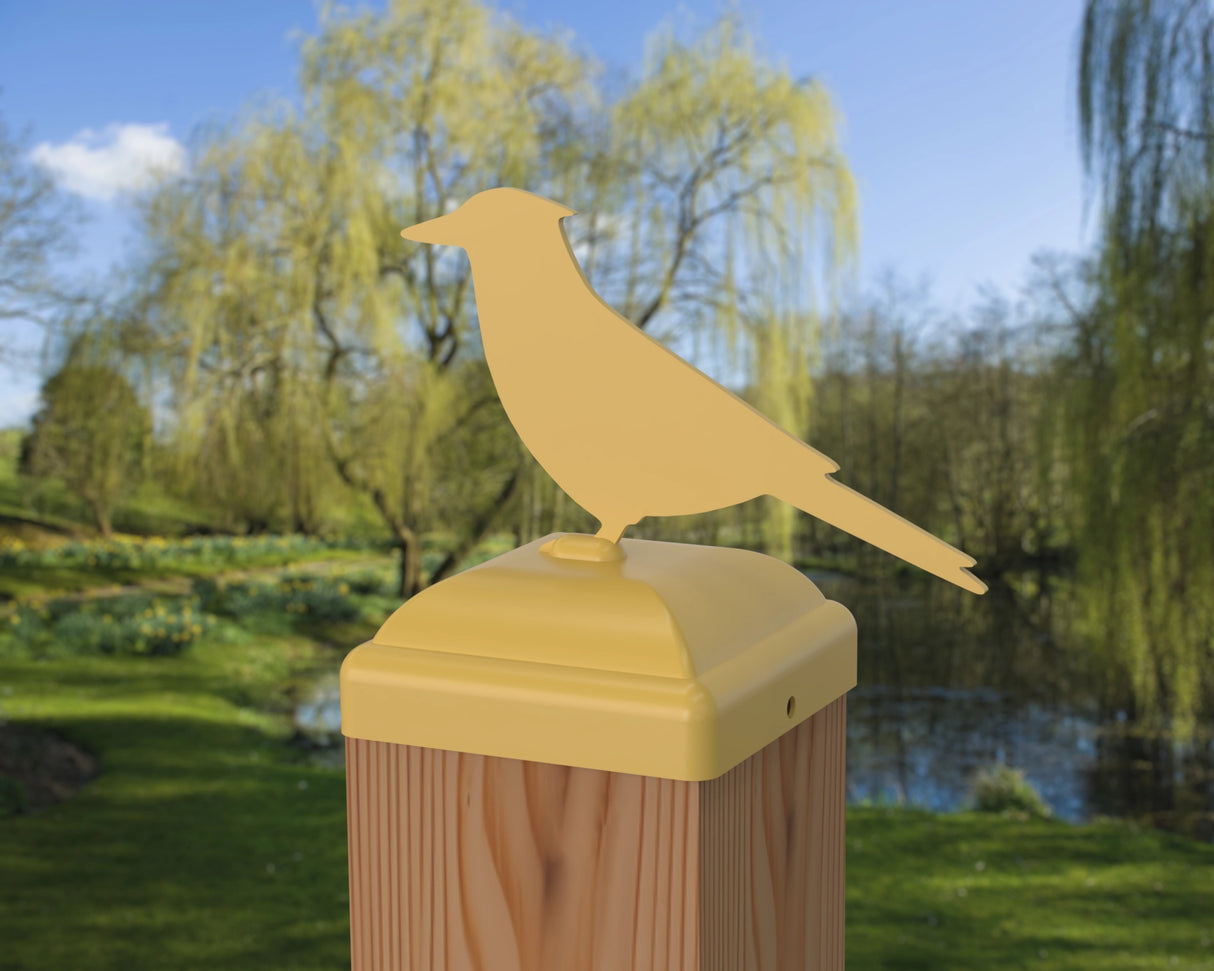 Blue Jay Fence Post Cap (Multiple Post Sizes Available) - Madison Iron and Wood