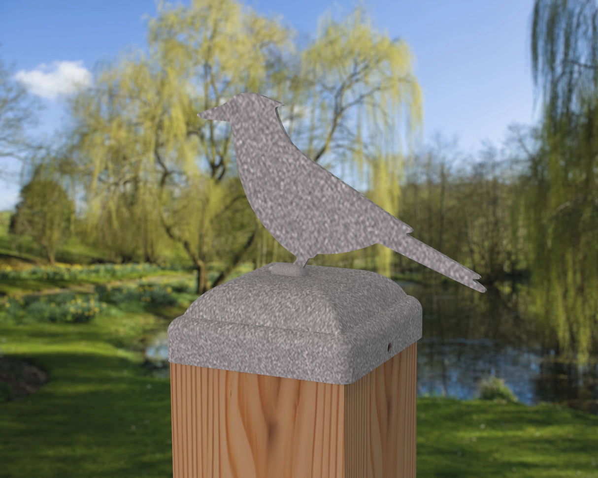 Blue Jay Fence Post Cap (Multiple Post Sizes Available) - Madison Iron and Wood