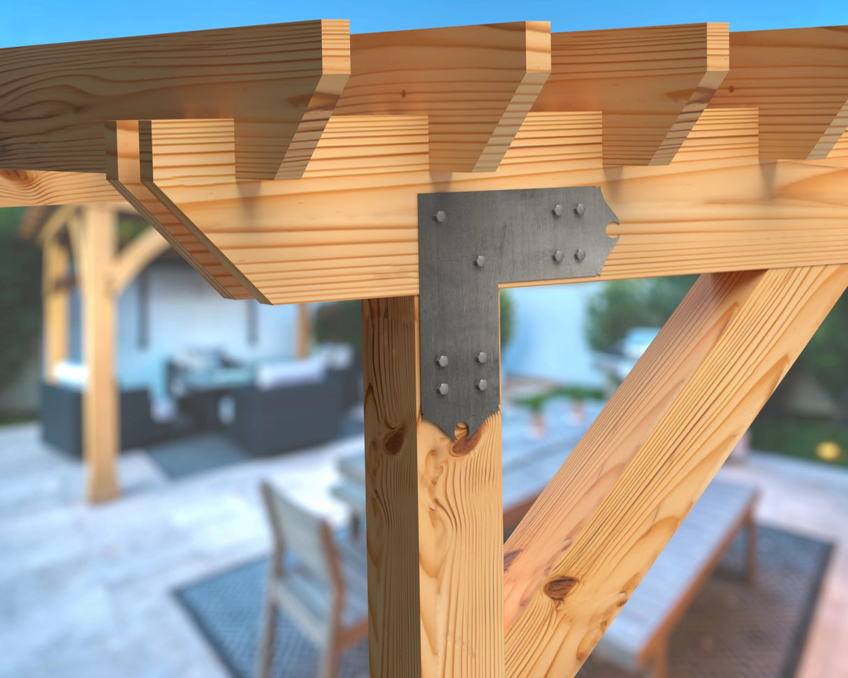 Colonial Brackets For 4x4 Dimensional Lumber - Madison Iron and Wood