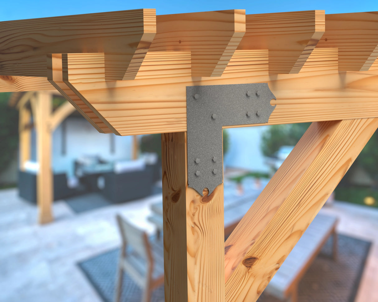 Colonial Brackets For 4x4 Dimensional Lumber - Madison Iron and Wood