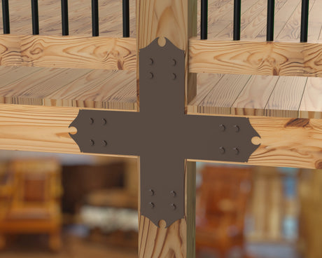 Colonial Brackets For 4x4 Dimensional Lumber - Madison Iron and Wood