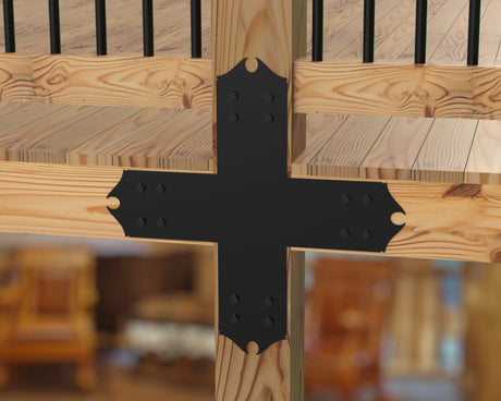 Colonial Brackets For 4x4 Dimensional Lumber - Madison Iron and Wood