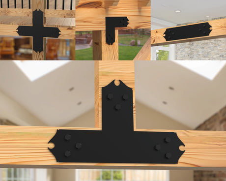 Colonial Brackets For 4x4 Dimensional Lumber - Madison Iron and Wood