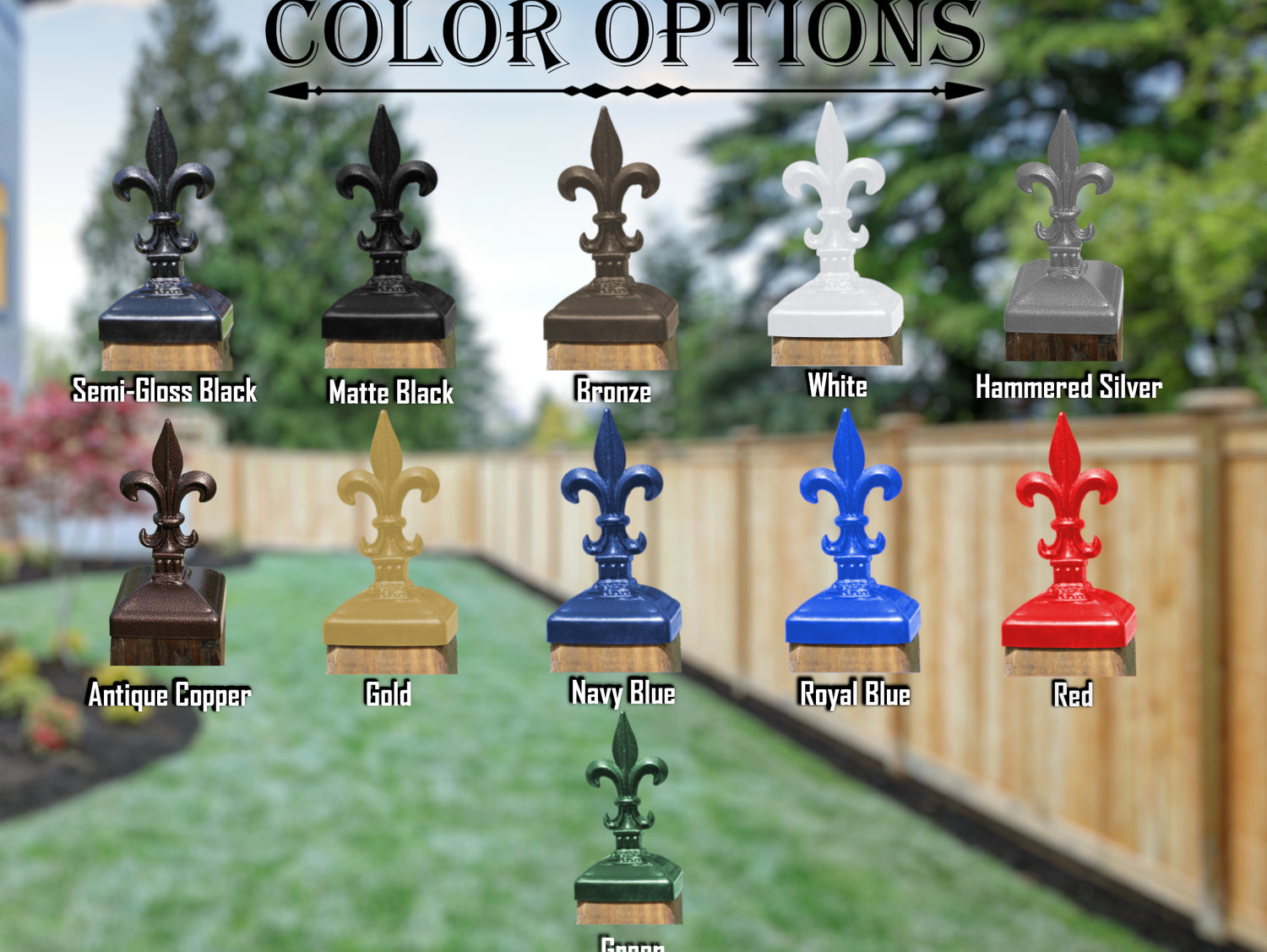 Madison Iron and wood – Metal Décor – Home Improvement – Home décor – Post Caps – Outdoor Décor