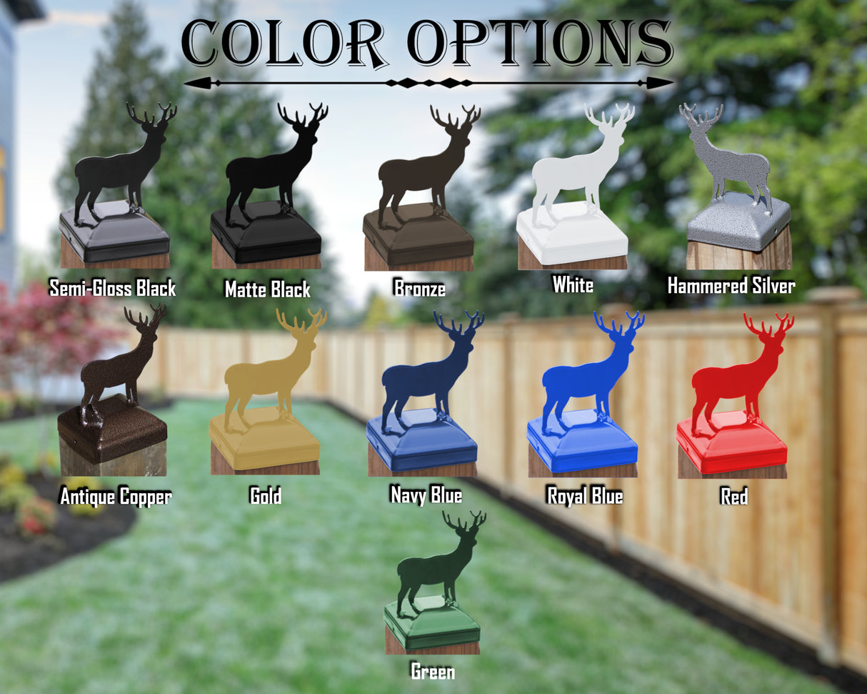 6X6 Deer Post Cap (5.5 x 5.5 Post Size) - Madison Iron and Wood
