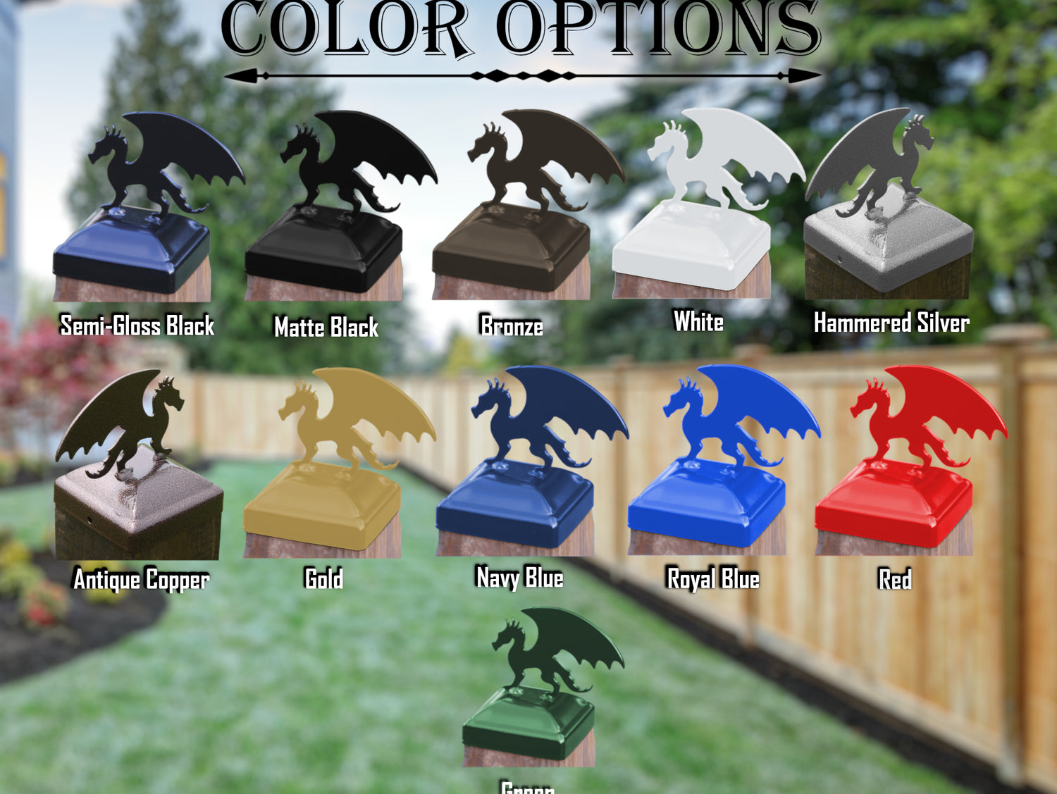 6X6 Dragon Post Cap (5.5 x 5.5 Post Size) - Madison Iron and Wood